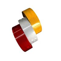 Wholesale 5cm m High visibility truck car motorcycle van road traffic signal reflective sticker tape white and red reflective warning tape