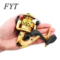 Wholesale Fishing Reals Aluminum Body Spinning Reel High Speed G ratio Fishing Reels With Line Copper Rod Rack Drive Fish Tools Hy01