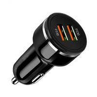 Wholesale Car USB Charger Quick Charge Mobile Phone Charger Port USB Fast for iPhone X XS Samsung Tablet Car Charger hot