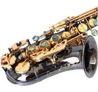 Wholesale Professional YANAGISAWA Curved Soprano saxophone SC SC WO10 BB black nickel gold Curved Soprano sax abalone buckle key band Accessories
