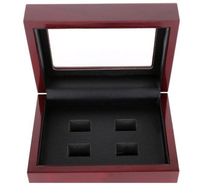 Wholesale Wooden Box Championship Ring Display Case Wooden Boxs For Ring Holes To Choose Rings and Collection