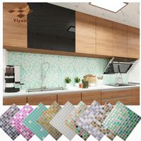 Wholesale Mosaic Wall Tile Peel and Stick Self adhesive Backsplash DIY Kitchen Bathroom Home Wall Sticker D