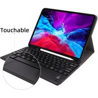Wholesale DHL Free touchable Keyboard For iPad Pro Detachable Bluetooth Keyboard For iPad Pro wireless Tablet Keyboard with PU leather Case