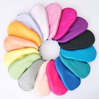 Wholesale New Pure Silk Sleep Eye Mask Padded Shade Cover Travel Relax Aid Blindfold Colors hot