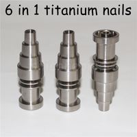 Wholesale Smoking Titanium Nail Domeless Gr2Titanium Nails for mm Heater Coil Dnail D Nail Enail WAX Vaporizer