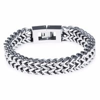Wholesale Punk Rock Charm Bracelets Stainless Steel Individually Generous Designer Jewelry Accessories Cuban Link Chain Hip Hop For Men Boys Bracelet