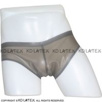 Wholesale Transparent Purple Sexy Latex Briefs Rubber Shorts Underpants Underwear Pants Bottoms Panties