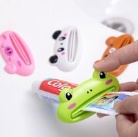 Wholesale Cute Cartoon Toothpaste Dispenser Holders Foaming Cleaner Squeezer Extruder Bathroom Accessories Piggy Frog Bear Panda Toothpastes Squeezers