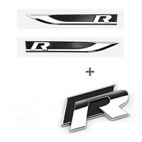 Wholesale R fender stickers car side badges Fit for Golf golf model auto accessories R line black