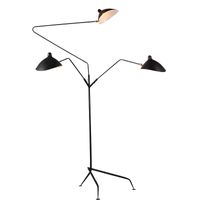 Wholesale Modern Metal Black White One Arm or Three Arm Floor Lamp Standing Light Table Lamp Model Fixture Decoration Home Art FA026
