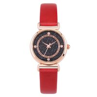 Wholesale no logo watch simple starry sky ladies watch unisex clock for women fashion wristwatches business leather watches
