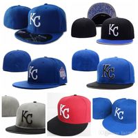 Wholesale Royals KC letter Baseball caps gorras bones mens sports letter fashion outdoors sun hat Fitted Hats