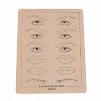 Wholesale Permanent Makeup Eyebrow lips Tattoo Practice Skin Training Skin Set For Beginners New Hot Sale