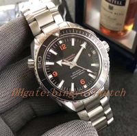 Wholesale 2 Styles Black Ceramic Automatic Cal Watch Calendar Ocean Watches Full Steel Bond Dive m Planet Luminous Dive Wristwatches