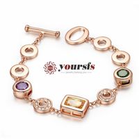 Wholesale Yoursfs Unique Design Geometric Shapes Bracelet Use Crystal Fashion European Charm Lovely Bracelet For Women Fashion Jewelry Sunmer Clothing