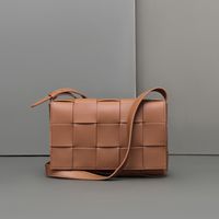 Donna Designer Style Fashion A Scacchi CrossBody Messenger borsa a mano