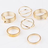 Wholesale New Style Alloy Korean Unique Personality Ring Retro Tail Ring Quit Sets Combination of Joint Ring Women Men Jewelry Best Friend Gifts