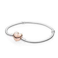bracciale pandora con cuore brillantinato bracciale pandora con cuore brillantinato