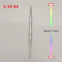 Wholesale 7 Inch Titanium Plated Dab tools Silver Color For Glass Bongs Water Pipes Quartz Banger Nails Oil Rigs