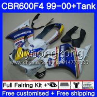Wholesale Bodys Tank For HONDA CBR F4 FS CBR F4 CBR600F4 HM Rothmans Blue hot CBR600FS CBR600 F CBR600 F4 Fairing kit