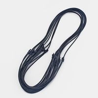 Wholesale 20PCS Handmade Craft Gift Black Round Korean Wax Cord Leather Necklace Choker Necklace Inch Adjustable
