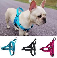 Wholesale Easy Walking Dog Harness Soft Padded Reflective Adjustable Pet Harness No Pull Dog Harness with Handle and Two Leash Attachments