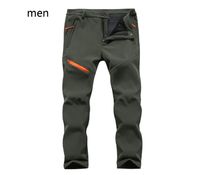 Wholesale Men Sport Trousers Outdoor Skiing Fishing Softshell Hiking Pants Fleece Thick Warm Waterproof Autumn Winter Pants Women