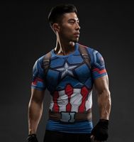 Wholesale Compression Shirt Flash D Printed T shirts Men Raglan Long Sleeve Flash Cosplay Costume Fitness Clothing Tops Male