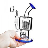 Wholesale TORO Glass Water Bong Hookahs Birdcage Perc Bubber WaterPipe Glasses Oil Rigs With mm banger Joint