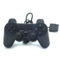 Wholesale Wired Controller Handle for PS2 Vibration Mode High Quality Game Controllers Joysticks Applicable Products PS2 Host Black Color