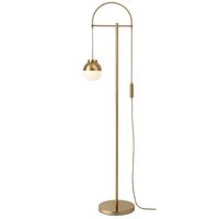 Wholesale Modern Luxury Gold Metal Glass Ball Fishing Floor Lamp Home Living Room Decor Standard Lamp FA033