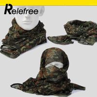 Tactical Scarf Camouflage Mesh Sniper Wrap Military Breathable Headband Army LJ