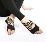 Wholesale Hot Sale aerial yoga socks fashion skid prevention professional fitness five fingers adult exposed adult yoga shoes