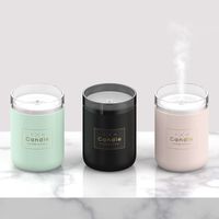 Wholesale Candle Purifier Essential Oils Diffusers Spray Humidifier Light Air Treater Home Furnishing Decorate USB Quiet And Comfortable Ambient Lighting bg