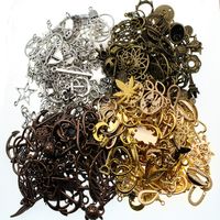 Wholesale 20pcs vintage metal color mix size random animal charms pendant for making diy bracelet necklace handmade jewelry