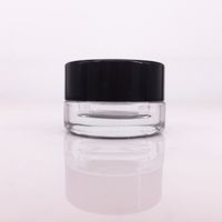 Wholesale Transparent Concentrated Container ml ml Dab Container Dab Glass Jar with Dry Herb Wax no stick Glass Container Ship Free