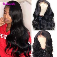 Wholesale Malaysian Human Hair Lace Frontal Wigs For Black Women Malaysian Virgin Hair Weave Body Wave Closure Wigs Density Glueless Lace Wig
