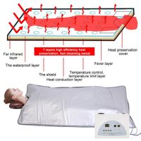 Wholesale 3 colors for option Infrared light sauna blanket fat burning removal body slimming beauty machine