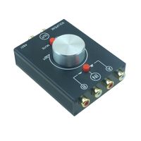 Wholesale Freeshipping AS21 in Out RCA cable switcher Switch Stereo Audio Signal Source HiFi Input Selector Splitter Box