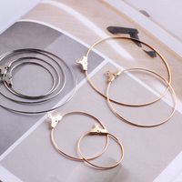 Wholesale 20Pieces mm Metal Super Big Circles Round Hoop Earring Ring Earnuts Plugging Back Stopper Setting DIY Earring Find