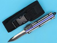 Wholesale Factory price Blue Flag Inch Mini Auto Tactical Knife C Single Edge Snake Blade EDC Pocket Knives EDC Gear