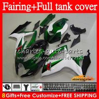 Wholesale Body Tank For SUZUKI GSXR K6 GSXR CC NO green white GSX R600 GSXR750 GSXR600 GSX R750 CC CC Fairing