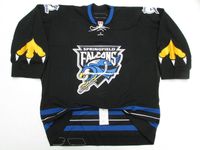 Cheap Custom Springfield Falcons Ahl Black Team Issued Jersey Stitch Add Any Number Any Name Mens Hockey Jersey Xs 6xl