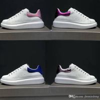 Wholesale Leisure Shoes Leather Classic White Shoes Strapped male woman sneakers Gymnastics dancing driving Authentic Trainers cowhide flat shoe size