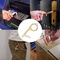 Wholesale No Touch Open Protective Tool Press Elevator Button Drawer Door Handle Assistant Safety Tool Contactless Zinc Alloy HHA1276