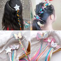 Wholesale 16 Styles Hair Extensions Accessories Wig Barrette for Kids Girls Ponytails hairclips cartoon horse Head Bows Clips Bobby Pins Hairpin M2042