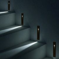 Wholesale Recessed W LED Stair Light Rectangle AC100 V Indoor led wall Sconce lighting Stairs Step stairway Hallway staircase lamp