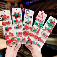 Wholesale Autumn and winter Christmas set hairpin children hair card Christmas ornaments baby adult Christmas gifts edge pin female