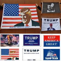 Wholesale Trump Flag Donald Trump Flag Amercia Flags Personality Decortive Banner Flag Tank Festive Party Supplies Style WX9