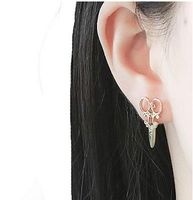 Wholesale Personalized Punk Scissors Stud Earrings Small Scissor Earring Unique Ear Stud for Women Jewelry